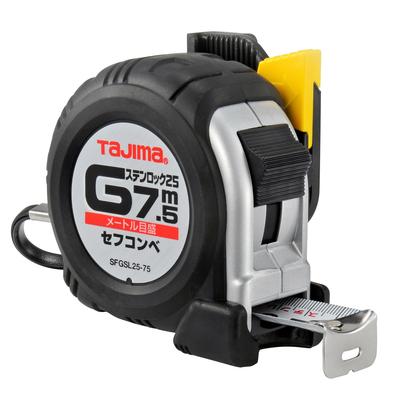 Лента из нержавеющей стали Tajima, выпуклая, 25 мм, 7,5 м, SFGSL25-75BL, класс 1 JIS