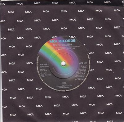 7-дюймовая пластинка POCO (3) - Rose Of Cimarron MCA589 MCA Records UK Рок Б/У