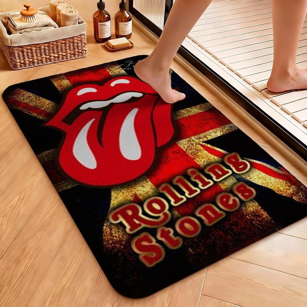 The Rolling Stones Rug Plush Rug Soft Foot Mat Bedroom Rug Anti Fatigue