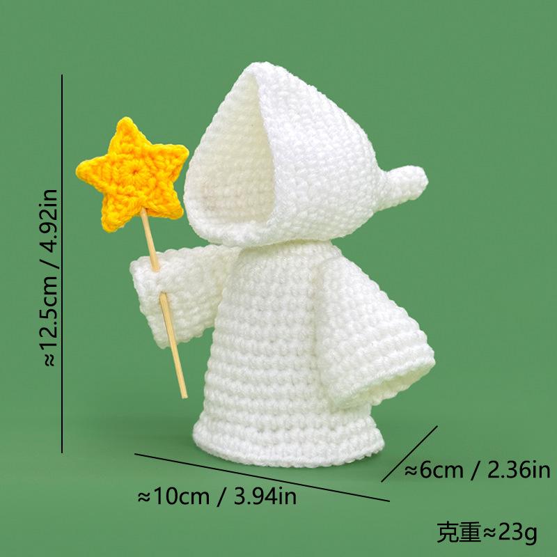 Lovely Crochete Doll Halloween Decorations Emotional Support Doll Handmade Toys Friends Gift Autumn Decoration