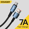 Essager 7A Кабель USB C 100 Вт Кабель USB Type C Кабель для быстрой зарядки Тип C для Huawei P40 Pro Honor 70 Pro Кабель для быстрой зарядки данных