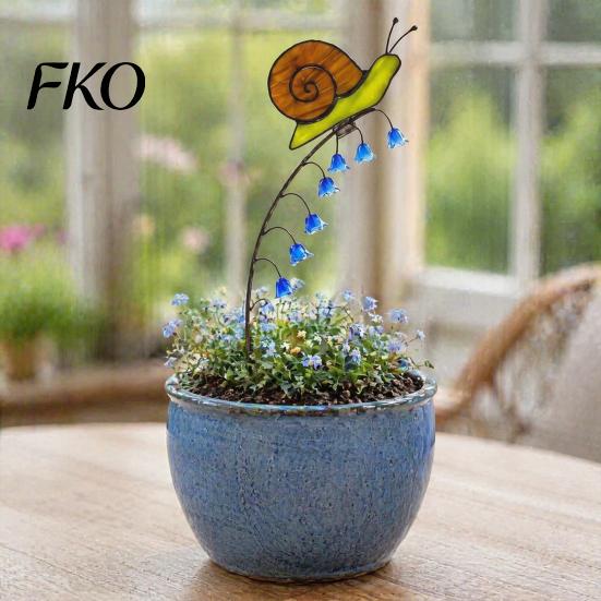 Succulents Pot Ornaments Garden Window Charm Stakes, Whimsical Nature Collection Decorative Flower Stakes Plant Stake, for Pots Decorations
