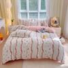 Flower Botanical Duvet Cover Set 3pcs Floral Bedding Set for Kids and Adults Comforter Covers Pillowcases, Washable Home Textil