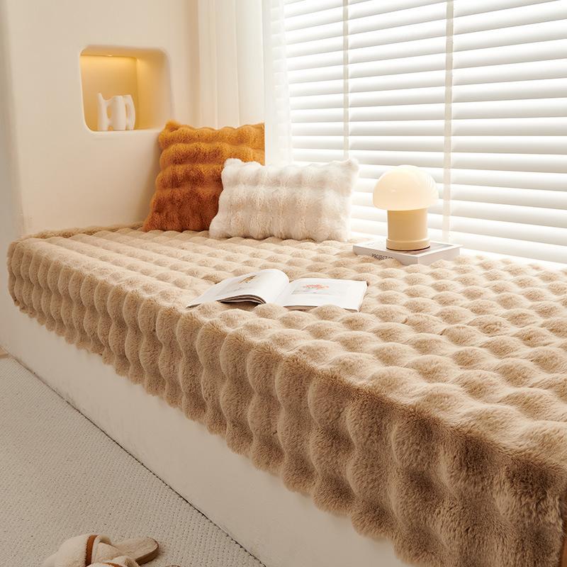 Зимняя утолщенная подушка в стиле Ins, оконная подушка с кроликом, плюшевая подушка для балкона, спальни, татами