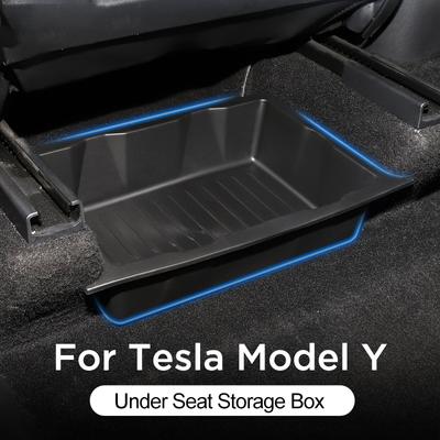 Для Tesla Model Y ящик для хранения под сиденьем, органайзер для автомобильного сиденья, держатель ящика под сиденьем для Tesla Model Y, внутренний лоток