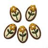 10Pcs Yellow Red Cute Mini Embroidery Small Flowers Patches Applique Clothing Hairpin Headdress Accessories