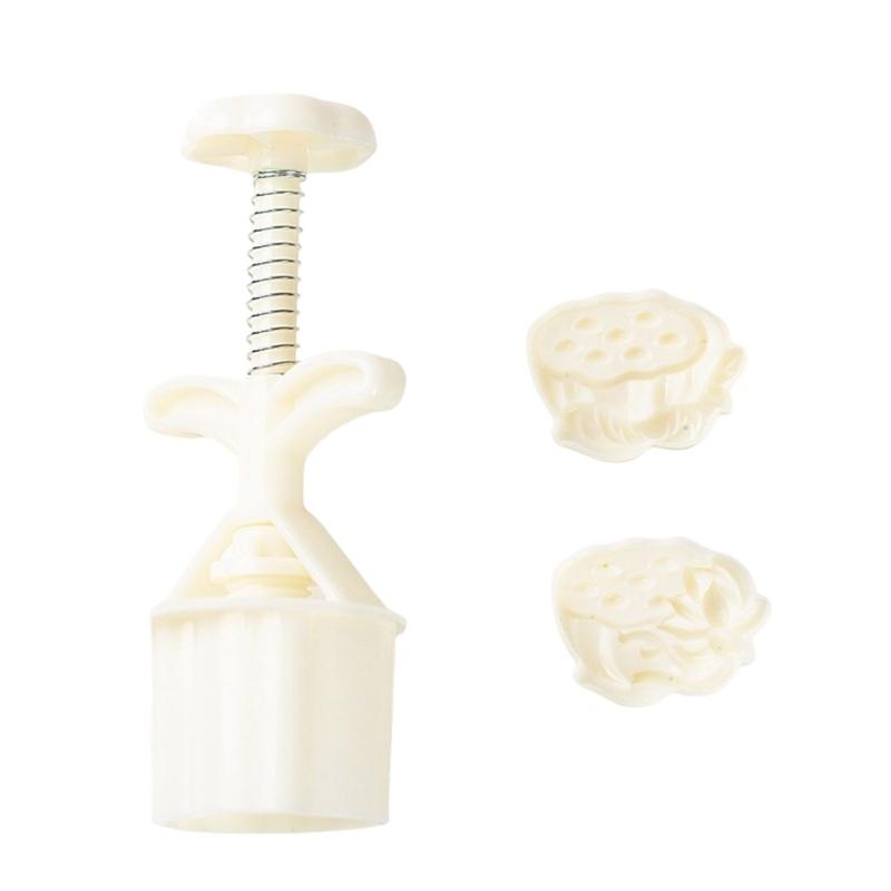 Flower Pattern Moon Cake Press Molds Cookie Stamps Chinese MidAutumn Moon Cake Maker Decorating Tool for Making Cookie