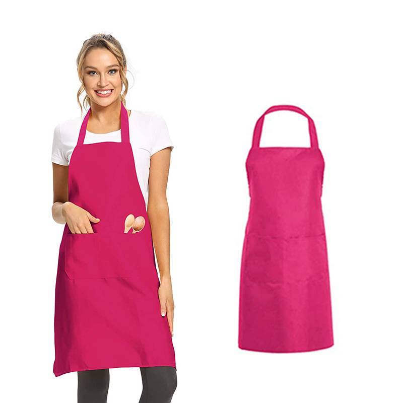 Modern Polyester Apron With Solid Color Design For Restaurant And Kitchen Use