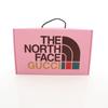 unused GUCCI Made in Italy North Face collaboration silk Total logo Short sleeve shirt Men's Used