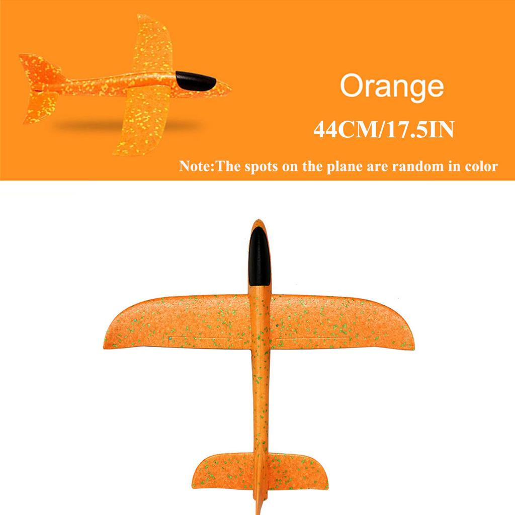 17.5in/44cm Throwing Foam Airplanes 2 Flight Mode Glider Inertial EPP Bubble Planes Outdoor Launch Kids Toys for Children Sprot