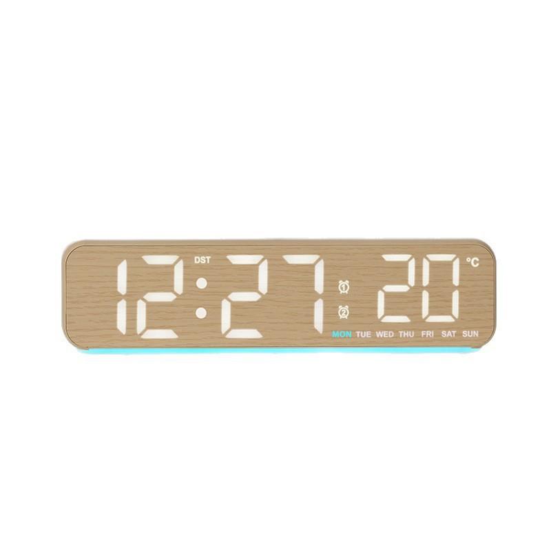 High-value desk clock, living room ornament, LED electronic clock pendulum table type, advanced sense silent alarm clock 1801-1801