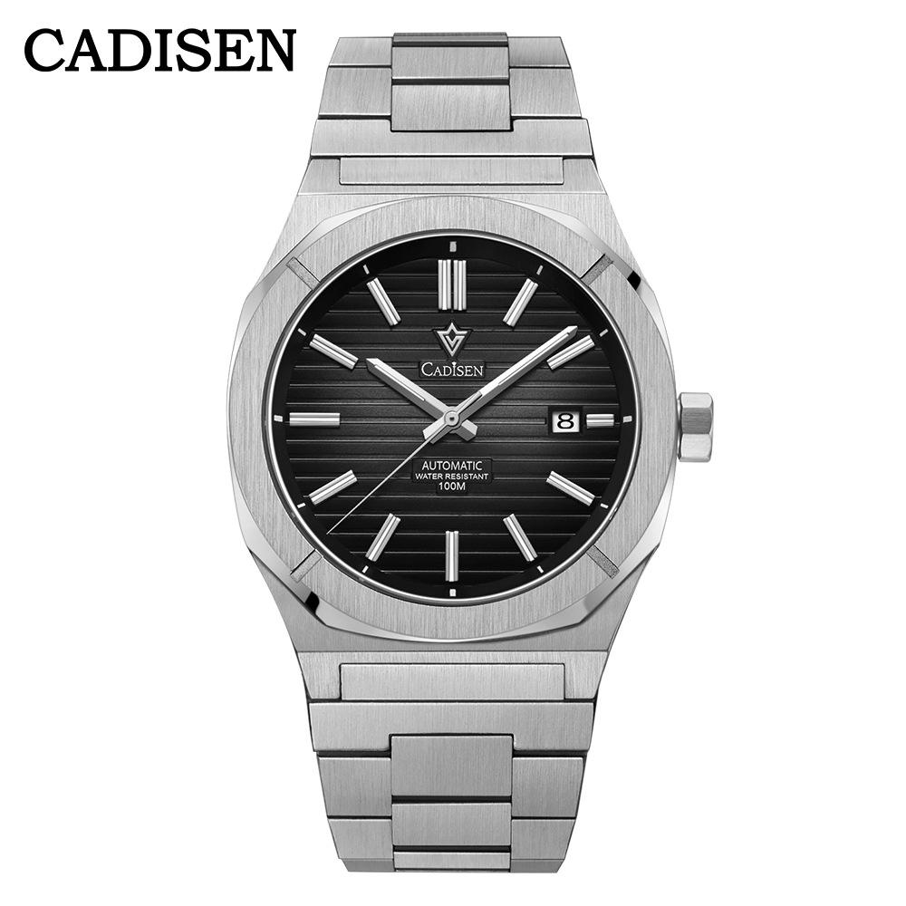 Cadisen 8200 Новые роскошные мужские часы высшего бренда с коробкой, водонепроницаемые 100 м NH35, автоматические мужские механические часы