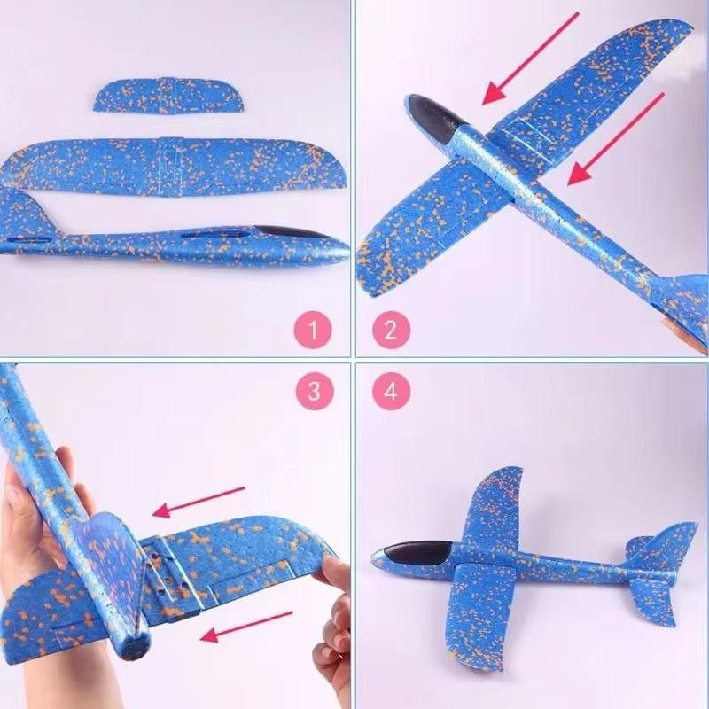 3Pcs 35Cm Children Hand Throw Flying Glider Planes Toy Kids Foam Aeroplane Model Children Outdoor Fun Toys Hot Whells Toy Plane