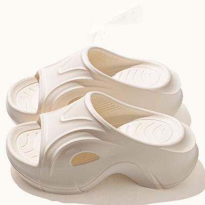 Летние шлепанцы женские модные туфли на платформе с высоким каблуком мягкие EVA пара уличные современные пляжные повседневные тапочки женские