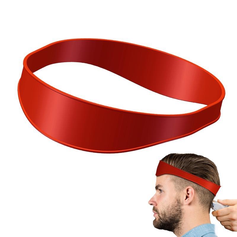 Silicone Shaving Neckline Template for Barber Hair Removal Neck Cut Hairdresser Tool Shave Use Elastic Band