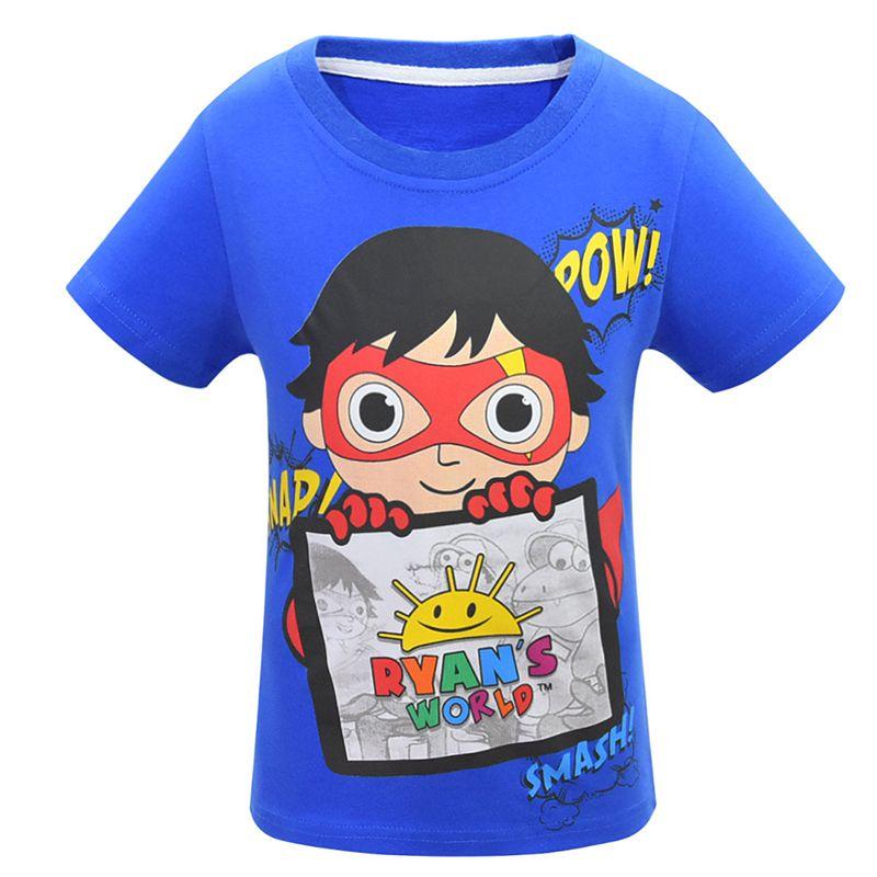 Модная футболка с принтом Ryan Toys Review Cartoons, топ с коротким рукавом из мягкой хлопковой смеси