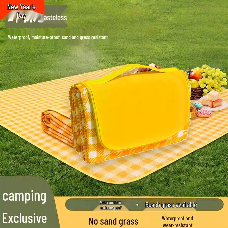 Водонепроницаемый коврик для пикника и кемпинга на открытом воздухе – Толстый, влагостойкий, портативный коврик для пляжной палатки