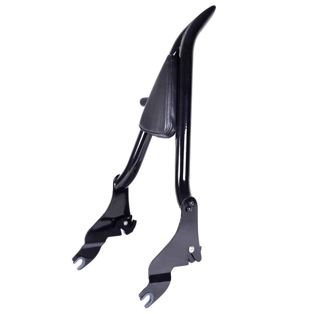 Split Detachable Rear Passenger Sissy Bar Backrest with Pad Fits for Harley Touring Road King Road Glide Street Glide 2009-2021