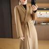100% Wool Women Coat MODERN NEW SAGA Autumn Wool Long Coat Handmade Pea Coat Winter Warm Wool Long Jacket Overcoat