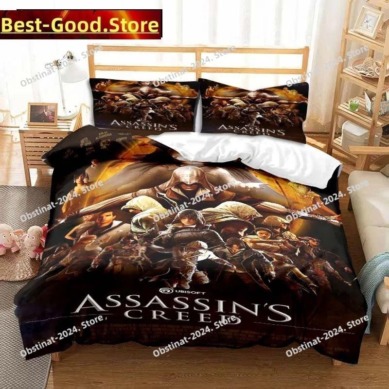 3D Print Fashion Game A-Assassins Creed Bedding Set Boys Girls Twin Queen King Size Duvet Cover Pillowcase Bed boys Adult