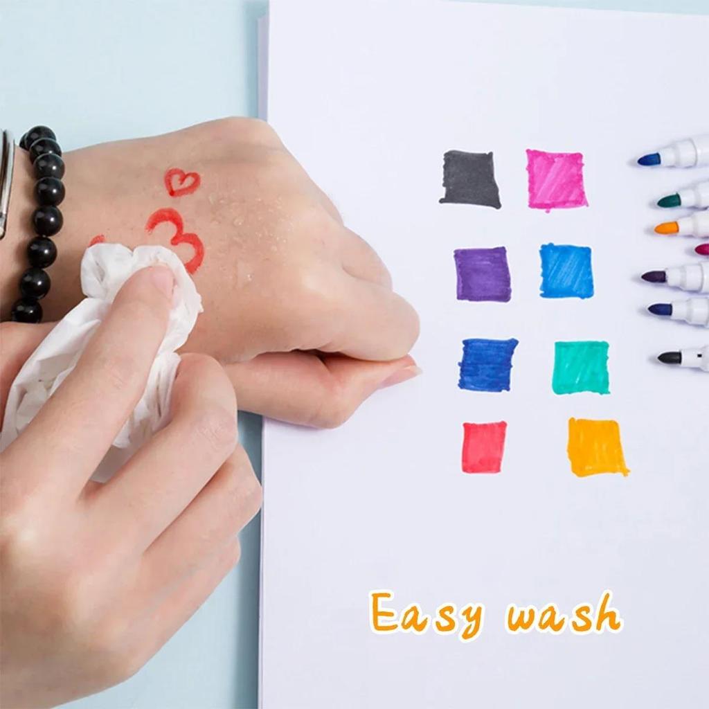 8Pcs/Set Magnetic Whiteboard Marker Pen Dry Erase Markers With Eraser For Office School Stationery Writing Drawing Pen Dry Erase