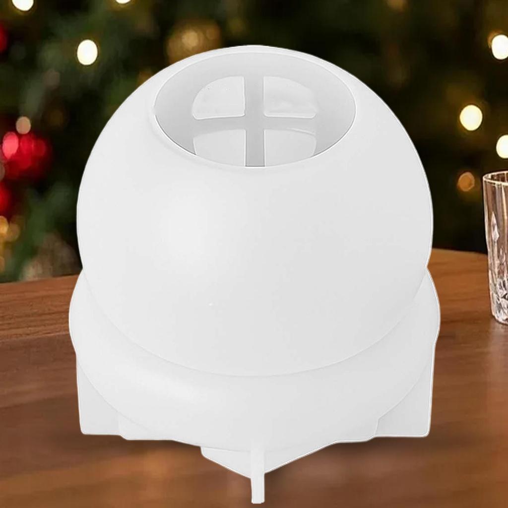 Рождественская форма 'Домик Санты' для литья из смолы, глины, поделок, для изготовления свечей, декоративная, Рождество, День Благодарения, Осень