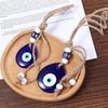 Car Home Amulet Twine Drop Pendant Car Key Pendants Evil Blue Eye Pendant Interior Accessories