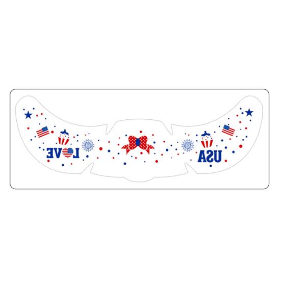 Waterproof Freckle Tattoos Stickers, USA Flag Face Stickers for Independence Day, Patriotic Temporary Body Art for Women Girls, Party Makeup