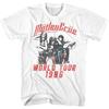 Motley Crue 1986 Американская Хэви-метал Рок-группа Мировой Тур Белая Взрослая Футболка