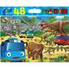 IConix Little Bus Tayo Dinosaur Island Puzzle IC0803, 1, 48 Peace, Korea Best Toddler Puzzle