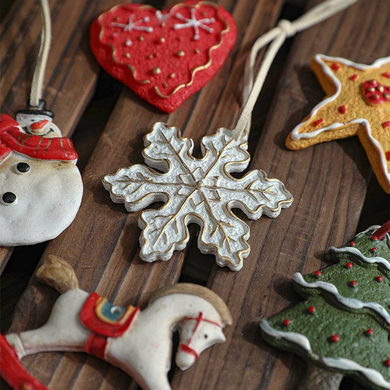 Рождественское украшение Креативное железное искусство Ручная роспись Подвеска Девочка-ангел Подвеска для рождественской елки Аксессуары Принадлежности