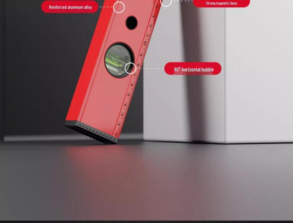 Высокоточный мини-уровень с сильным магнитом и алюминиевым сплавом