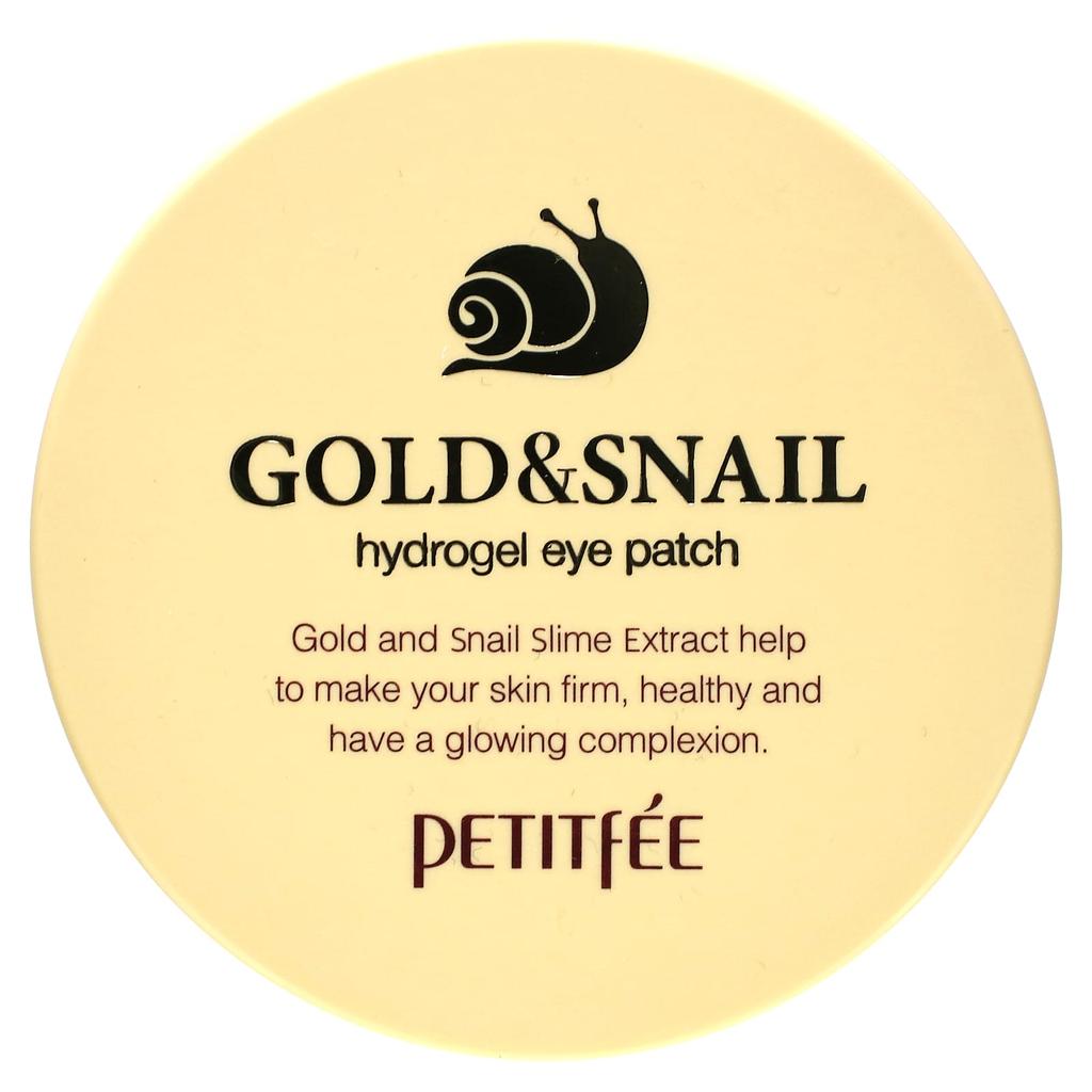 Gold and Snail Hydrogel Eye Patches, 60 Sheets