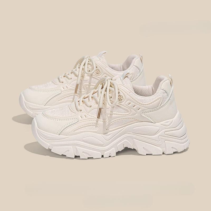 Женская обувь Ins All-Match Commute Platform Dad Shoes Женская весенняя новая обувь для отдыха, увеличивающая рост, кроссовки для женщин