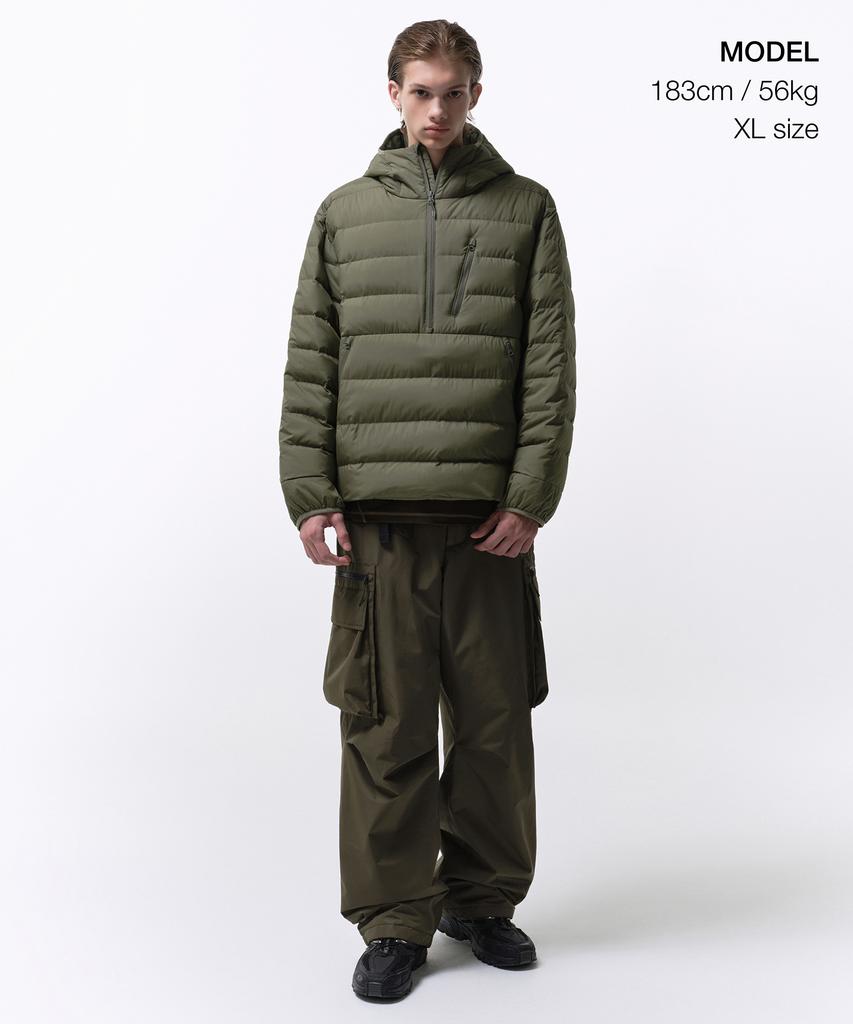 Musinsa Standard [City Leisure] Anorak Light Down Jacket [Khaki]