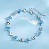 Love Bracelet Female Niche Design Japanese and Korean Micro-inlaid Zircon Ocean Heart Girlfriend Student Jewelry for Girlfriend