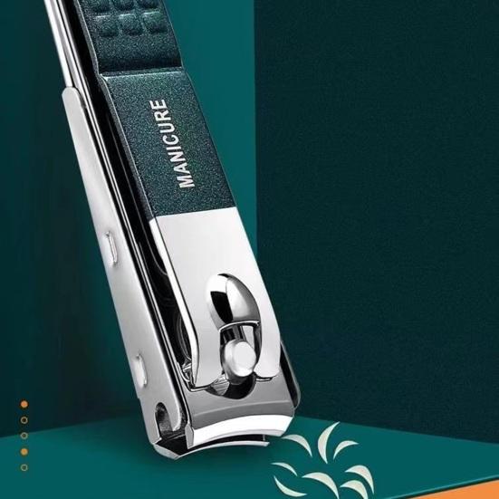 Набор из 4 кусачек для ногтей из нержавеющей стали с коробкой для хранения с защитой от брызг. Простой в использовании набор для маникюра и педикюра для ухода за ногами. Уход за ногтями.