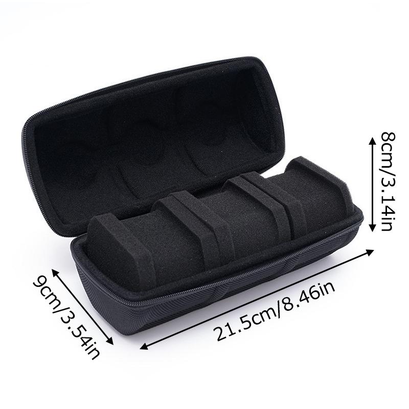 Прямоугольный органайзер для хранения часов на 2/3/5 ячеек с мягкой пенопластовой подушкой и ручкой, идеальный мужской подарок