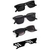 Sheomy Unisex Combo предлагает набор из 4 очков pathan Sunglasses Rectangle Retro Vintage Narrow Women::Мужчины, MKN-097