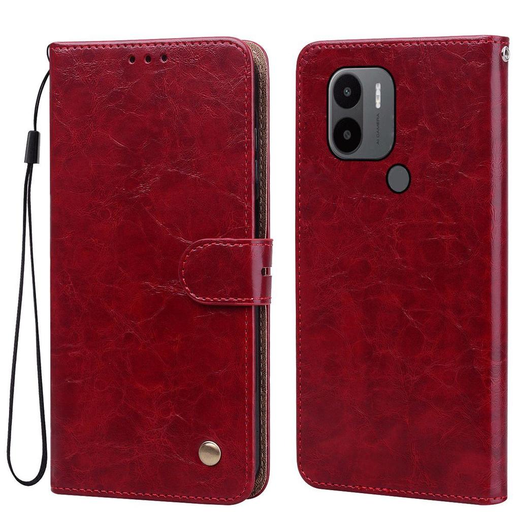 Винтажный чехол-бумажник с текстурой Crazy Horse из ПУ-кожи для Xiaomi Redmi A2+,A1+ Держатель для карт Подставка Ударопрочный Защитный чехол