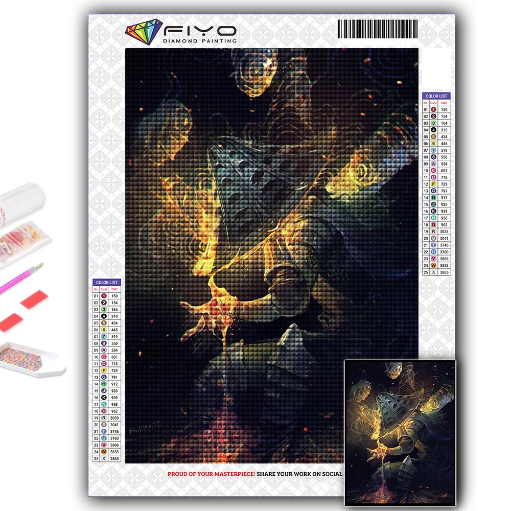 Full 5D Diy Diamond Painting Game Dark Souls 5D Diamond Painting