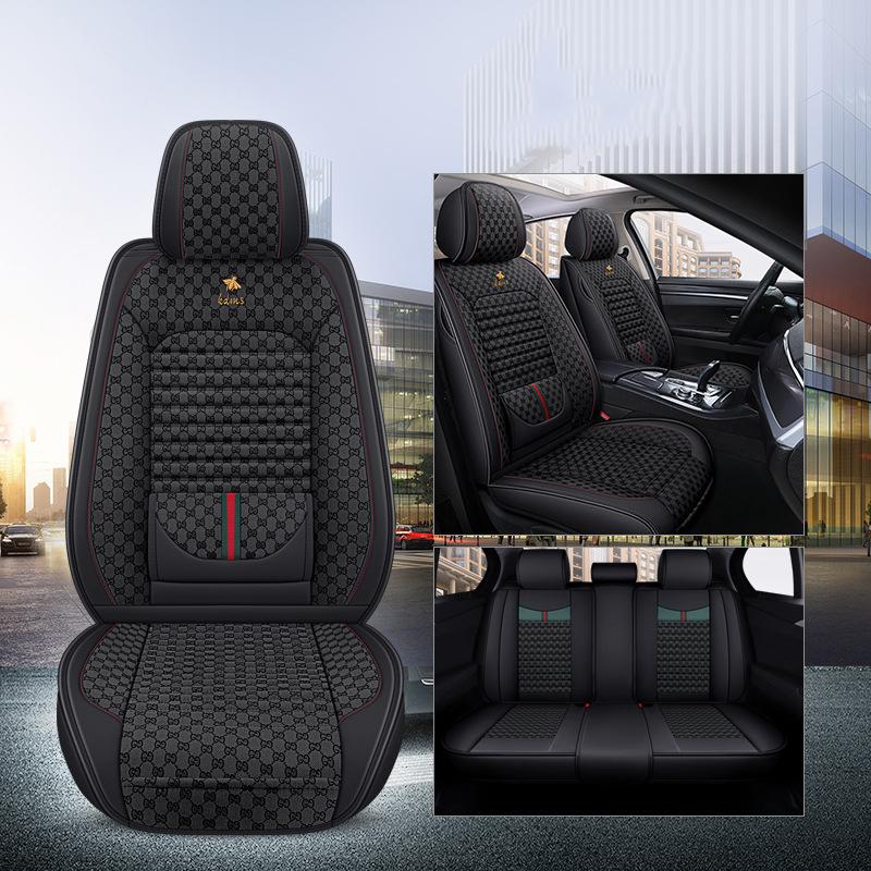 Износостойкая и грязеотталкивающая подушка сиденья Four Seasons. Чехол на автомобильное сиденье. Подушка сиденья. Полный набор чехлов для пятиместных автомобилей.