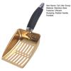 Cat Litter Scoop Stainless Steel Mesh Scooper Metal Kitten Poop Sifting Shovel with Rubber Handle for Cat Litter Box
