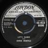 7inch Record CHRIS MONTEZ - Let's Dance 45HLU9596 London Records 1962 UK Rock Used
