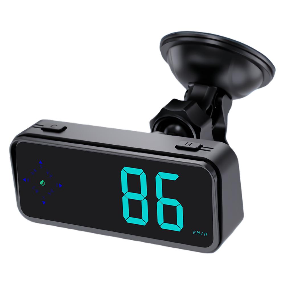 Car Head-up Display with Compass Plug and Play GPS Digital Speedometer Windshield Speed Projector Car Electronics Accessories
