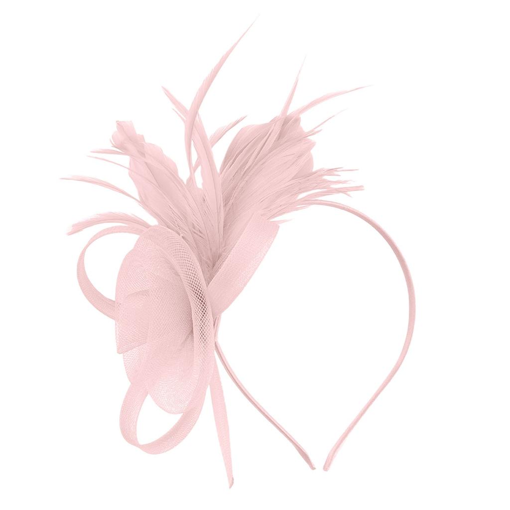 Tulle Fascinators For Women Tea Party Hats For Cocktail Wedding Fancy Dress Party Tea Party Headwear For Headband For Thick Hair