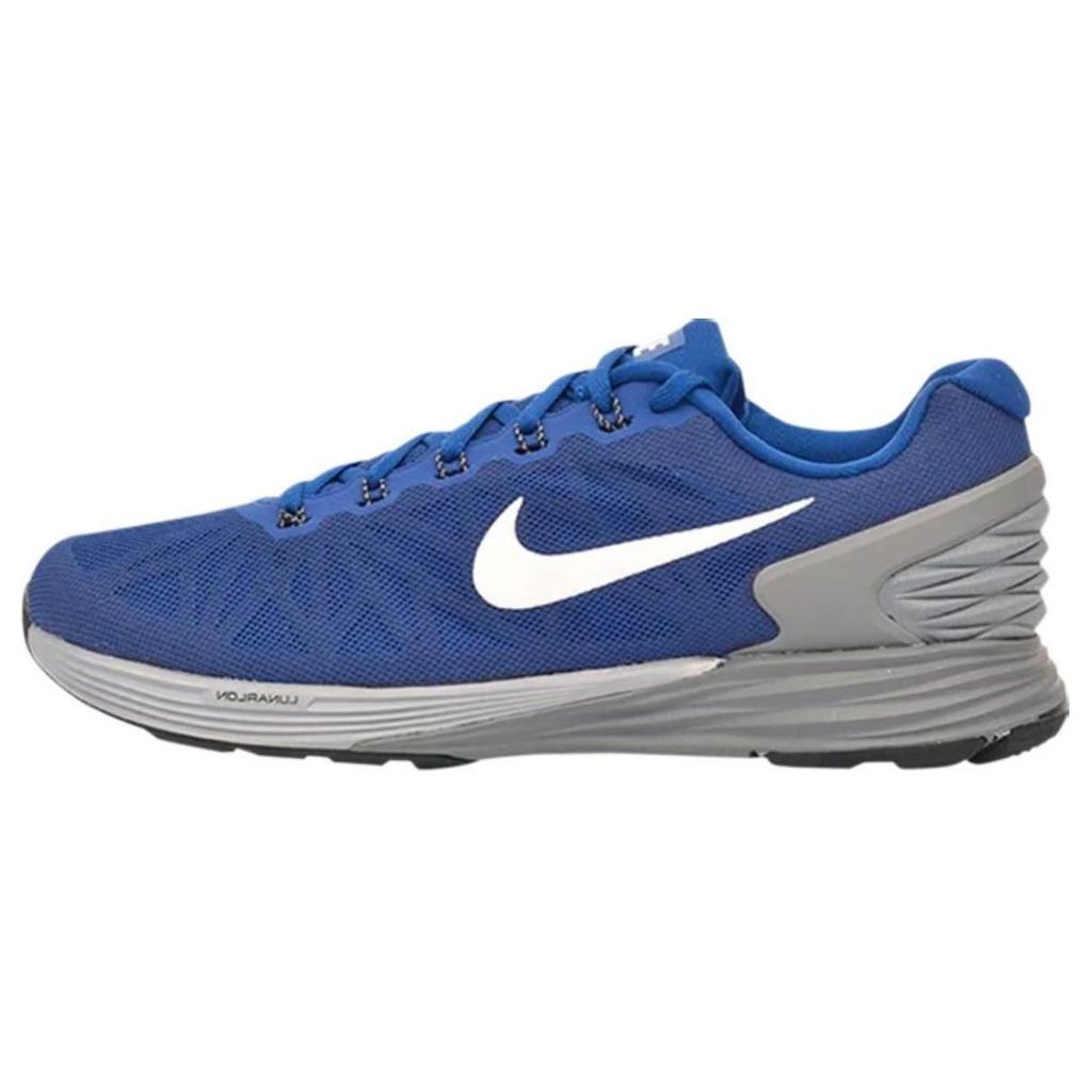 Nike LunarGlide 6 Gym Blue Cool Grey мужские кроссовки Белый Обсидиан 654433-420