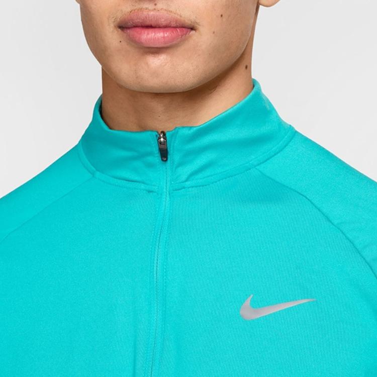 Nike Футболка мужская с длинным рукавом реглан Dri-Fit Stride, быстросохнущая, универсальная, цвет кактусово-зеленый, серебристый HV2181345
