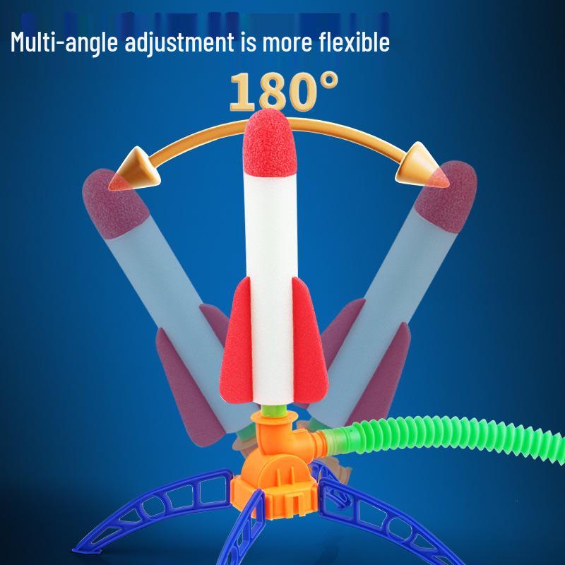 Детская игрушка-ракетоноситель с мигающими огнями, управляемая ногой