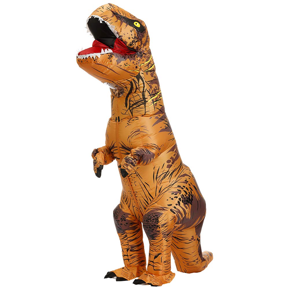 KASTOBS Inflatable Dinosaur Tyrannosaurus Halloween Perfect for New and for Adults and Children Size Costume, Cosplay, Rex, Costume, Air-Filled,